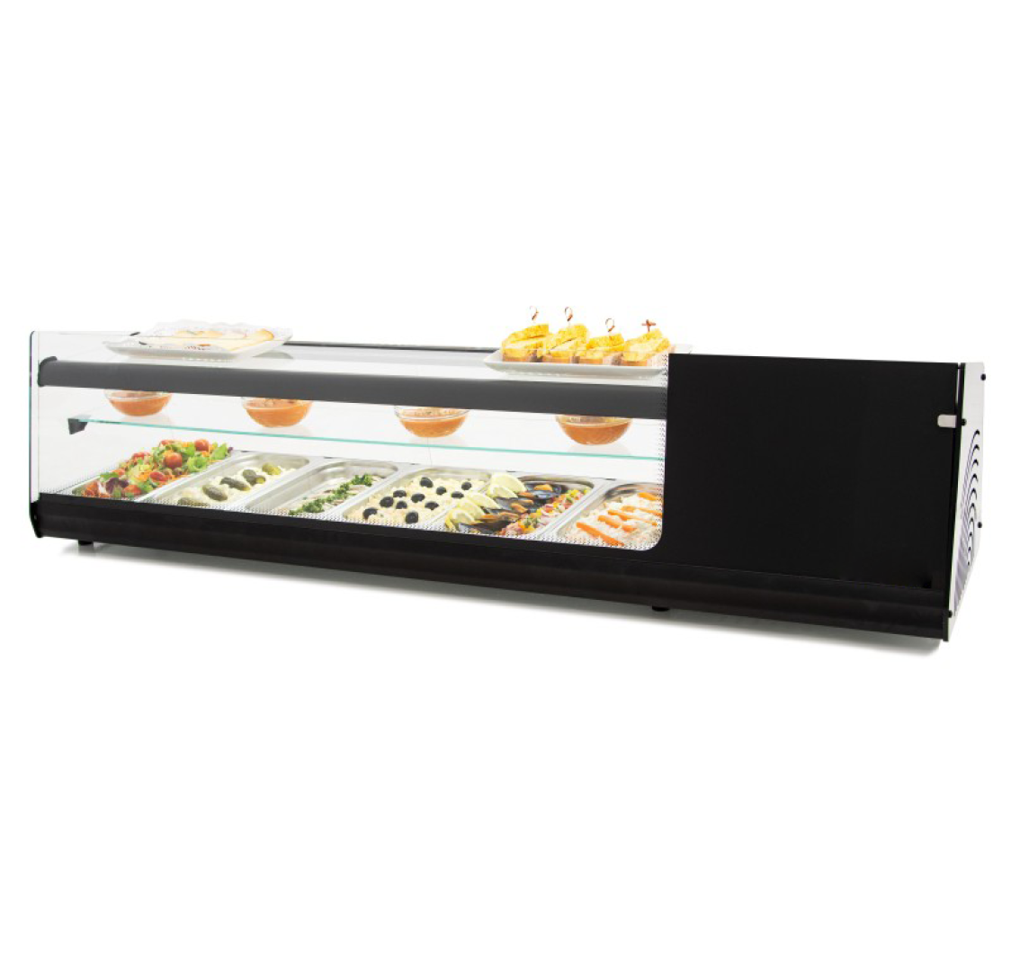 Vitrine Refrigerada 6 Bandejas 3 Pisos Gn1/3