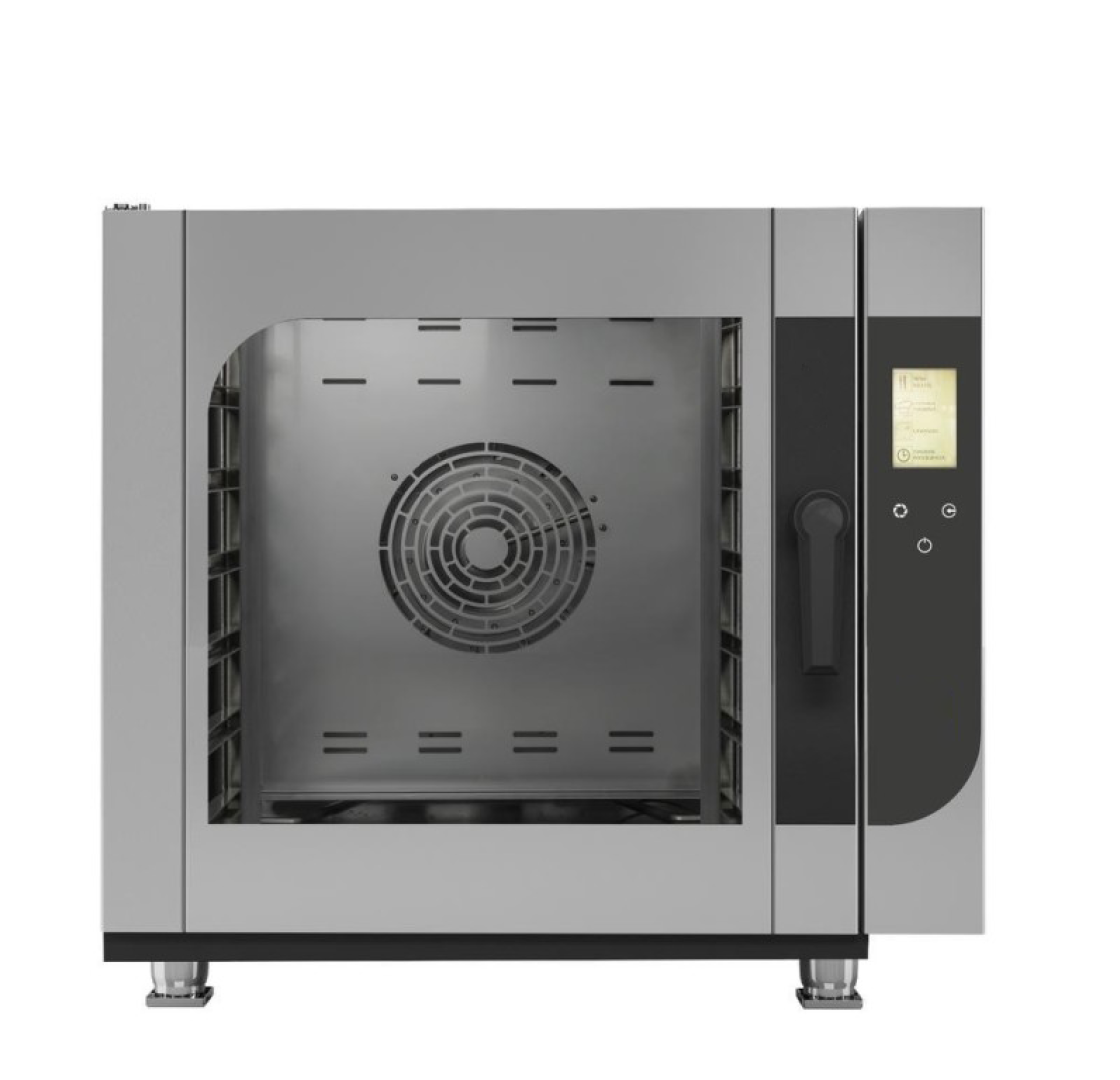 Forno A Gás Misto Digital 6 Gn1/1-60×40 Full Touch com controlo de humidade e lavagem automática