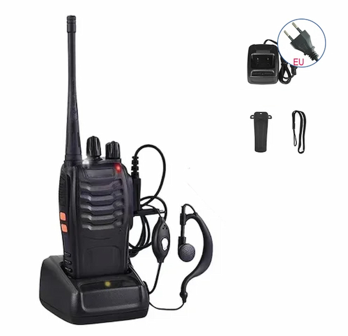 Pack de 4 Walkie Talkies portáteis com carregador UE