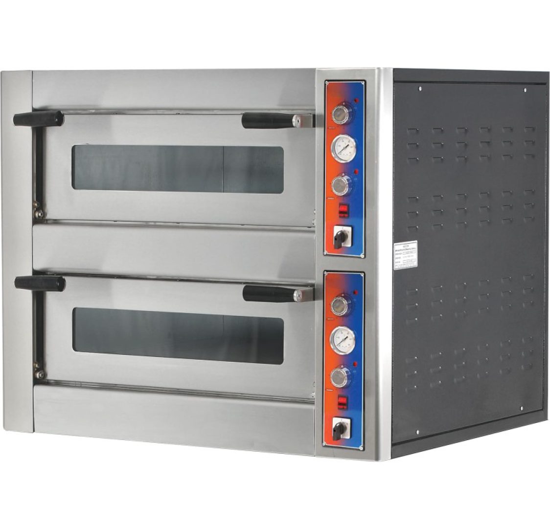 Forno Elétrico para Pizza Capacidade 9 + 9 Pizzas Diâmetro 30 cm 1190x1100x760