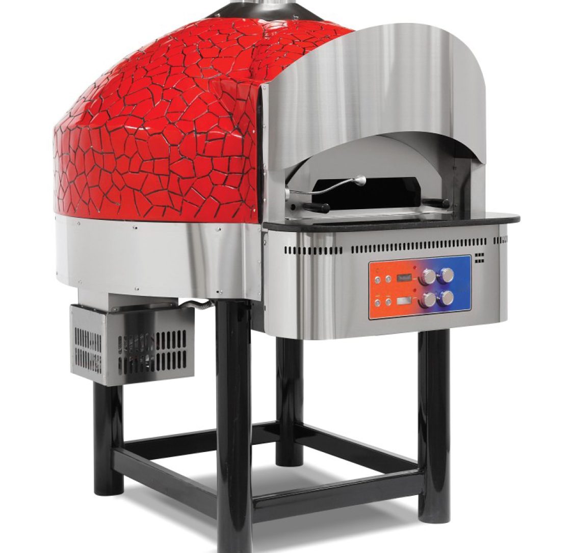 Forno para Pizza a Gás com Base Fixa em Pedra 9 Pizzas com Diâmetro de 300 mm